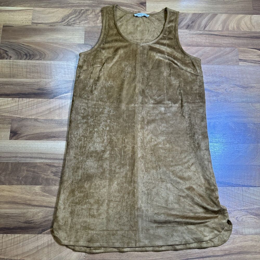 Bear Dance Faux Suede Dress Soft‎ Stretch Mini Size Small